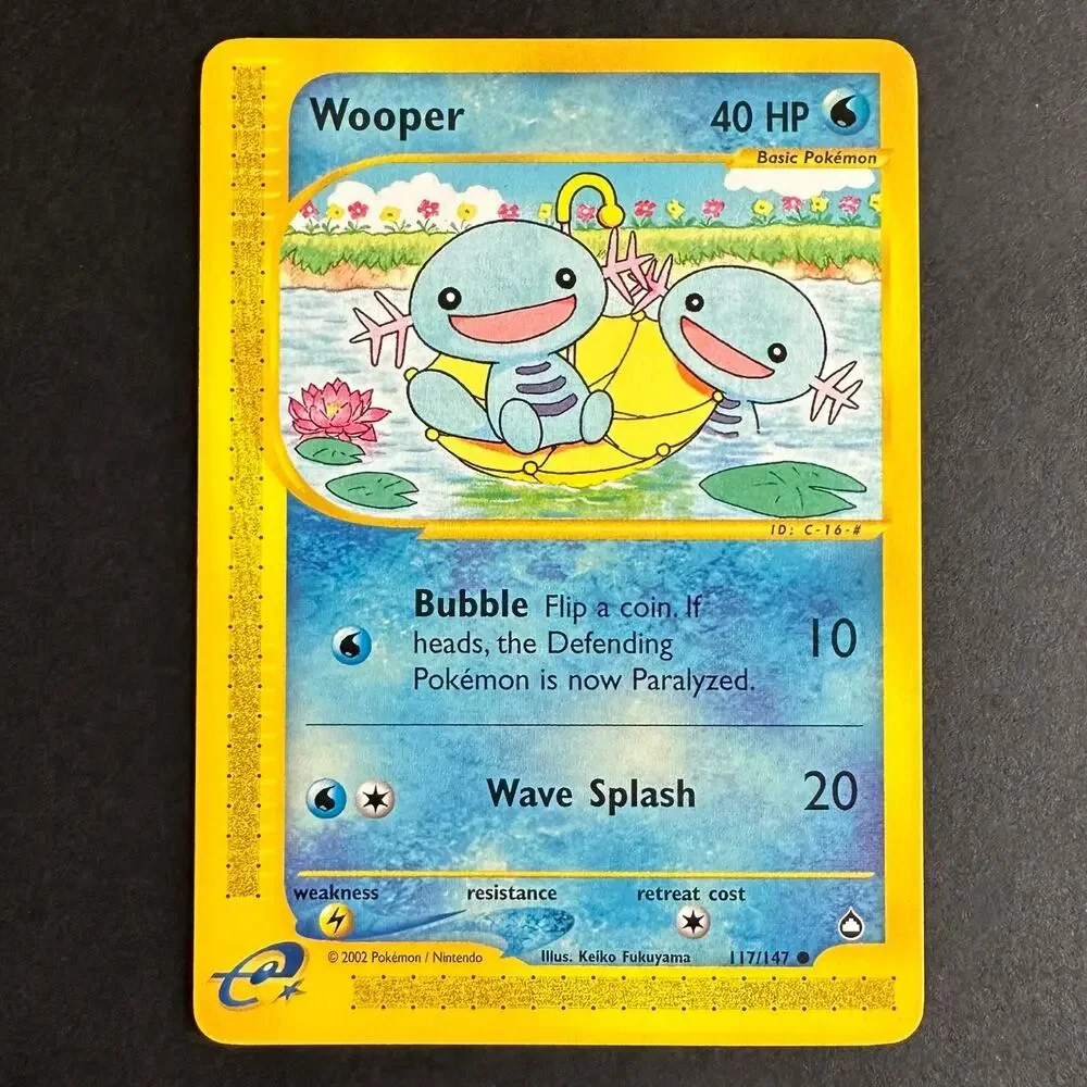 Pokemon TCG Wooper Aquapolis 117/147 Common Normal NM